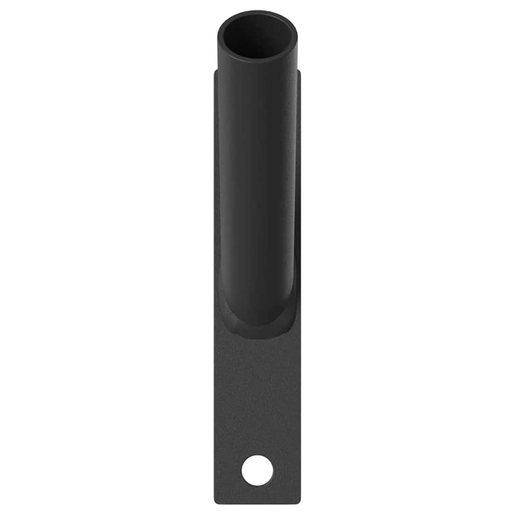 Flag Pole Holder Black 15 x 3 cm Steel